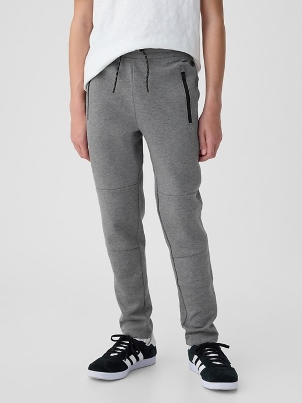 GAP Gray Drawstring Joggers with Zipper Pocket